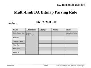 IEEE 802.11-20/0448r0 Multi-Link BA Bitmap Parsing Rule