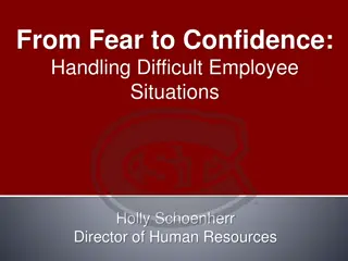 Managing Difficult Employee Situations: Self-Assessment and Solutions
