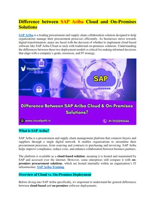 The SAP Ariba Training - SAP Ariba Training Course in Hyderabad