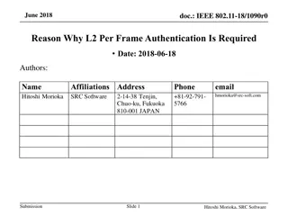 L2 Per Frame Authentication Necessity in IEEE 802.11-18