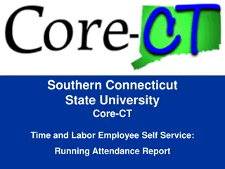 Employee Self Service Attendance Reporting at Southern Connecticut State University