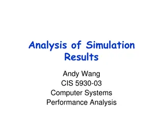 Efficient Simulation Analysis Techniques for Computer Systems Performance