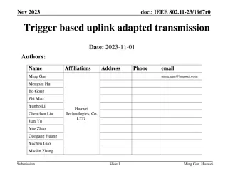 Trigger-based Uplink Adapted Transmission in IEEE 802.11-23