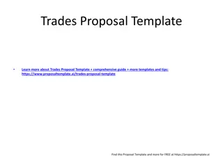 Crafting a Winning Trades Proposal: Expert Tips & Templates