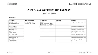 New CCA Schemes for IMMW Enhancing WiFi Communication