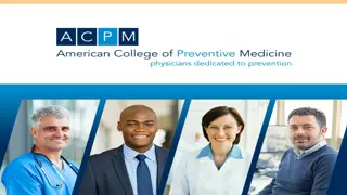 Standardized Acceptance Process (SAP) Overview for Preventive Medicine Residency Applicants