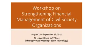 Strengthening Financial Management of Civil Society Organizations Workshop