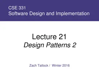 Software Design Patterns Overview and Examples