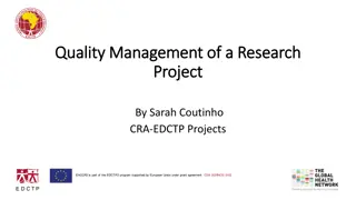 Effective Quality Management in Research Projects