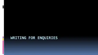 Effective Strategies for Writing Enquiry Letters