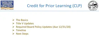 Understanding Credit for Prior Learning: Policy Updates and Timeline