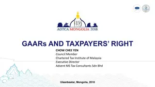 Understanding Tax Avoidance Schemes and GAARs in Taxation