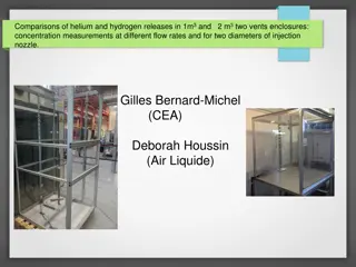 Comparisons of Helium and Hydrogen Releases in Enclosures: Experimental Findings