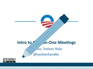 Effective Strategies for One-on-One Meetings in Organizational Contexts