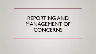 Effective Reporting and Management of Concerns in HRPP