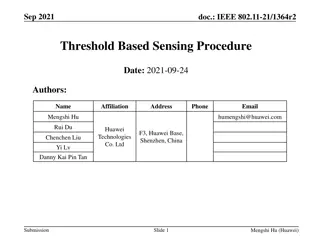 IEEE 802.11 Threshold-Based Sensing Procedure
