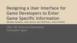 Designing User Interface for Game Developers: Game Cloud System Overview