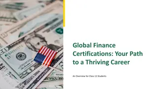 Global Finance Certifications: Your Path to Career Success