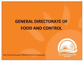 Directorate of Food and Control: Organizational Structure, Laws, and Affiliated Institutions