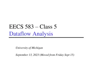 Dataflow Analysis and Optimization for EECS 583 Class at University of Michigan