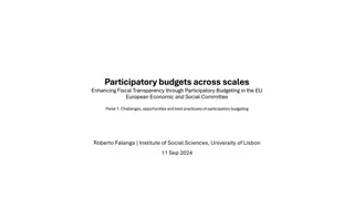 Enhancing Fiscal Transparency through Participatory Budgeting in the EU