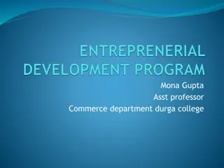 Entrepreneurial Development Programs: Phases, Objectives, and Implementation
