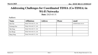 Addressing Challenges for Coordinated TDMA in Wi-Fi Networks - A Proposal for Optimized TXOP Allocation