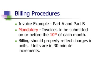 Efficient Billing Procedures for Timely Submission and Accurate Reflecting of Charges