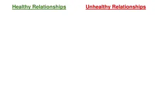 Recognizing Signs of Healthy and Unhealthy Relationships