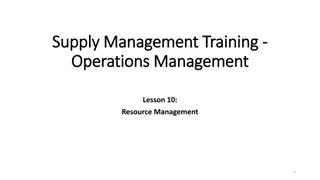 Effective Resource Management in Operations: A Comprehensive Guide