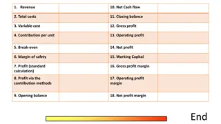 Business Financial Analysis and Calculation Guide