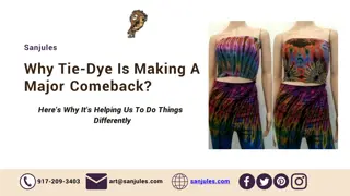 Tie-Dye Fashion Resurgence: Embracing Creativity & Comfort