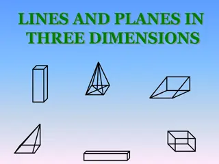 Exploring Lines and Planes in Three Dimensions