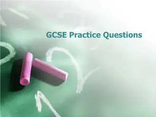 GCSE Practice Questions and Math Problems