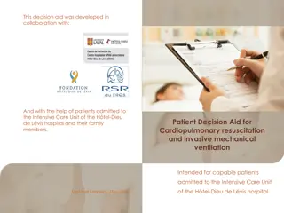 Decision Aid for Cardiopulmonary Resuscitation and Ventilation
