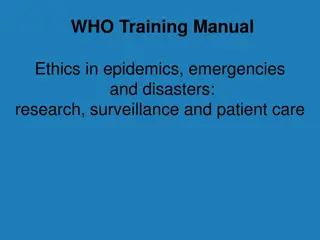 Ethics in Epidemics: Patient Care, Triage, and Resource Allocation