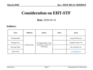 EHT-STF Considerations in IEEE 802.11be for Enhanced Performance