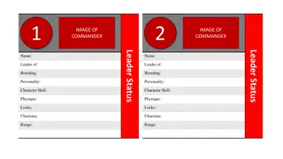Commander Leader Status and Characteristics Revealed through Images
