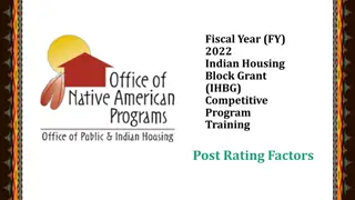 Indian Housing Block Grant FY 2022 Program Review & Selection Process