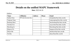 Understanding the Unified MAPC Framework in IEEE 802.11-25/0502r1