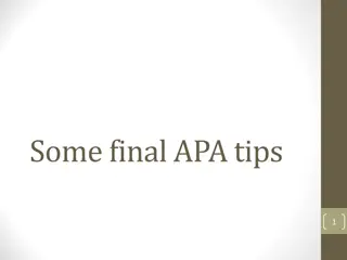 APA Citation Tips and Guidelines for Academic Writing