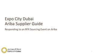 Guide to Responding to Sourcing Event on Ariba Network