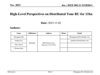 Distributed Tone RU for 6GHz Spectrum Power Boost