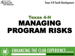 Risk Management in Texas 4-H: Policies, Strategies, and Best Practices