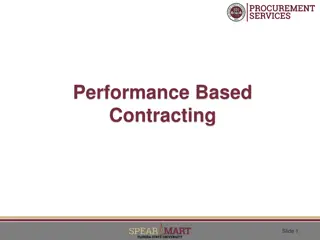 Contract Performance-Based Procurement Guide