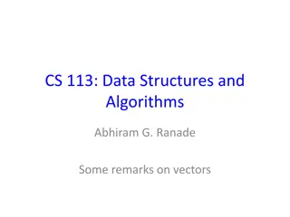 Understanding Vector Operations and Efficiency in Data Structures