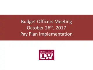 Pay Plan Implementation Details for University of Wisconsin - System
