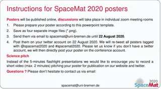 SpaceMat 2020 Poster Submission Guidelines