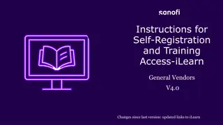 Accessing iLearn Self-Registration and Training Guide for General Vendors