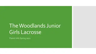 The Woodlands Junior Girls Lacrosse - Spring 2021 Parent Info